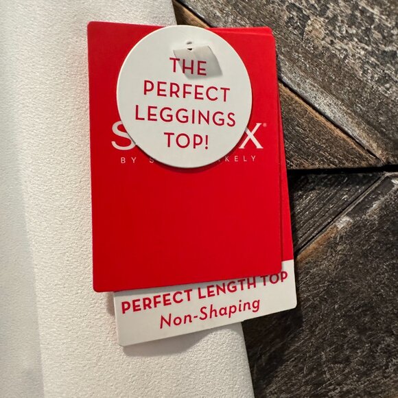 Spanx Perfect Length Top Large Chiffon Flowy Sleeveless Tank Powder White - Picture 3 of 5